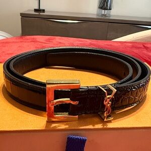 Saint Laurent cassandre belt
